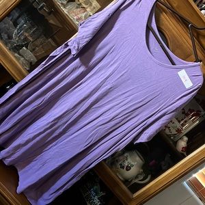 Light purple cold shoulder top